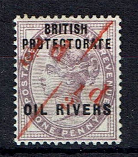 Image of Nigeria & Territories ~ Oil Rivers Protectorate SG 7a VLMM British Commonwealth Stamp